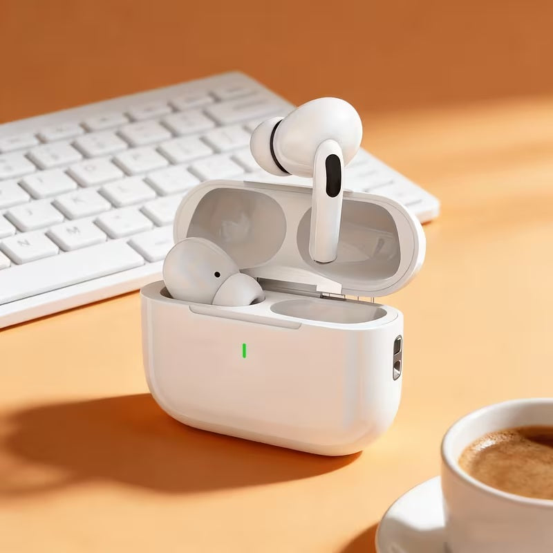 Wireless Earbuds, High-Definition Sound Quality Wireless Earbuds, Easy And Streamlined White Wireless Earbuds, Ergonomic Wireless Earbuds, Suitable for Travel, Sports, And Study Occasions