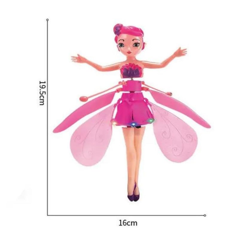 Flying Fairy Doll, Hand Sensor Control, USB Powered Magic Flying Fairy, Sky Dancers Flying Toy, Rainbow Glitter Flying Princess Doll Best Gift for Girls Boys.