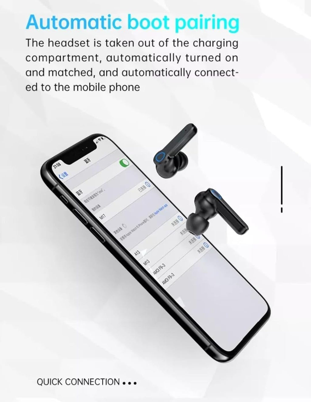 TWS Earbuds, in-Ear v5.1 Bluetooth, IPX7 Waterproof & 120 hrs Playtime with LED Display and Noise Cancellation, Black Color and 2200 mAh Battery Bank