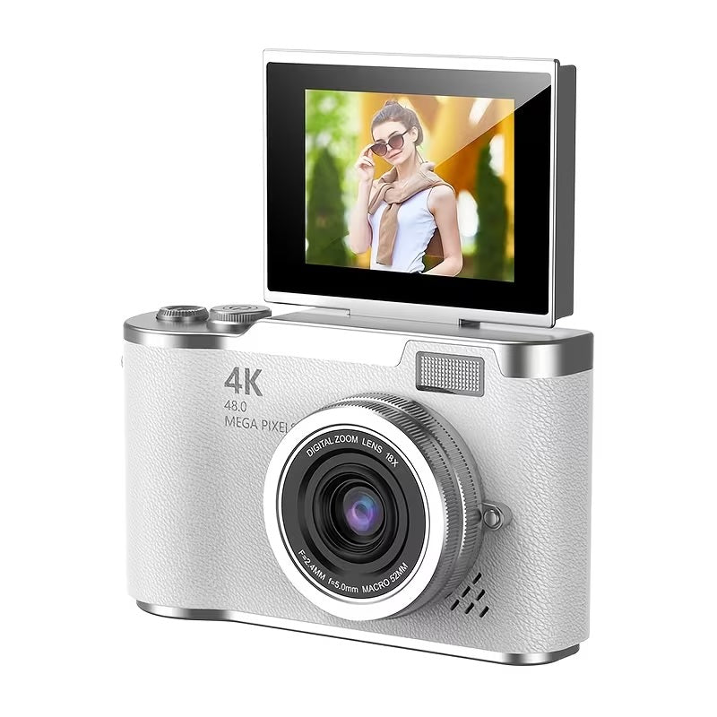 Student Campus CCD Digital High-definition Camera Travel Multi-functional Selfie Retro Front and Rear Dual Camera Christmas Gift